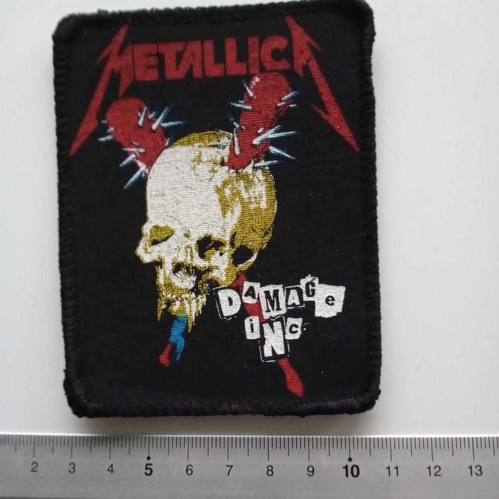 Metallica vrij  zeldzame 1987 vintage damage inc patch 36, Verzenden, Nieuw, Kleding