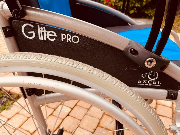 Excel G-lite Pro Rolstoel (inklapbaar voor op reis), Diversen, Rolstoelen, Gebruikt, Duwrolstoel, Inklapbaar, Ophalen