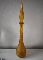 Vintage Amber Fles Genie Bottle Empoli Italy, Ophalen of Verzenden