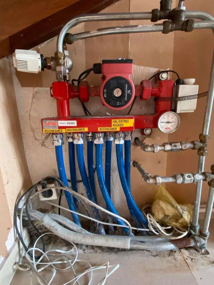 WTH Vloerverwarming 4-groeps met Grundfos pomp, Doe-het-zelf en Verbouw, Verwarming en Radiatoren, Gebruikt, Overige typen, 200 tot 500 watt