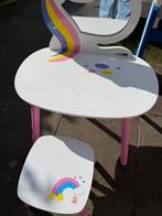 Eenhoorn kaptafel met stoeltje, Ophalen, Gebruikt, Tafel(s) en Stoel(en)