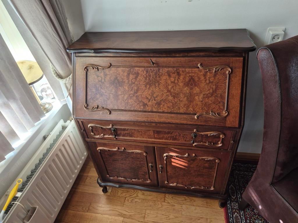 Antiek secretaire / bureau met opbergruimte, Antiek en Kunst, Ophalen