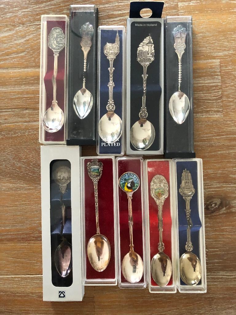 ruim 100 lepeltjes (verzilverd), Antiek en Kunst, Antiek | Bestek, Ophalen