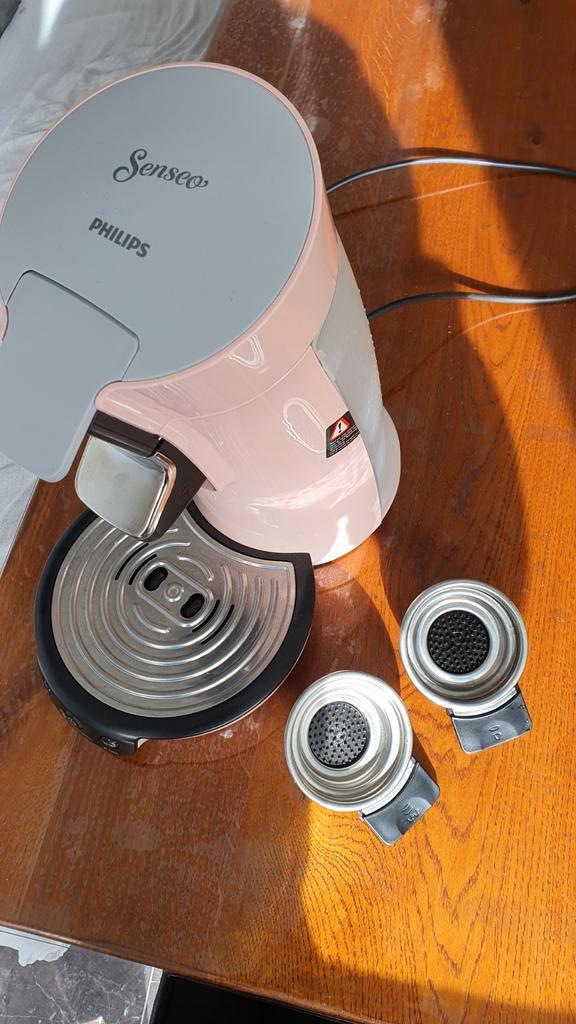 Philips Senseo koffiezetapparaat - Roze, Witgoed en Apparatuur, Koffiezetapparaten, Gebruikt, Koffiepads en cups, Koffiemachine
