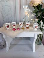 Royal Albert Centennial rose 5x eierdopjes izgst, Kop en/of schotel, Verzilverd, Ophalen of Verzenden, Zo goed als nieuw