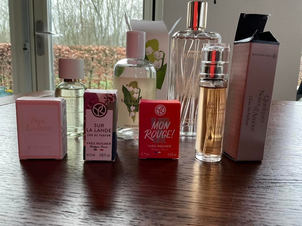 7 Nieuwe Yves Rocher Eau de Toilette & Parfum Flesjes, Ophalen of Verzenden, Nieuw