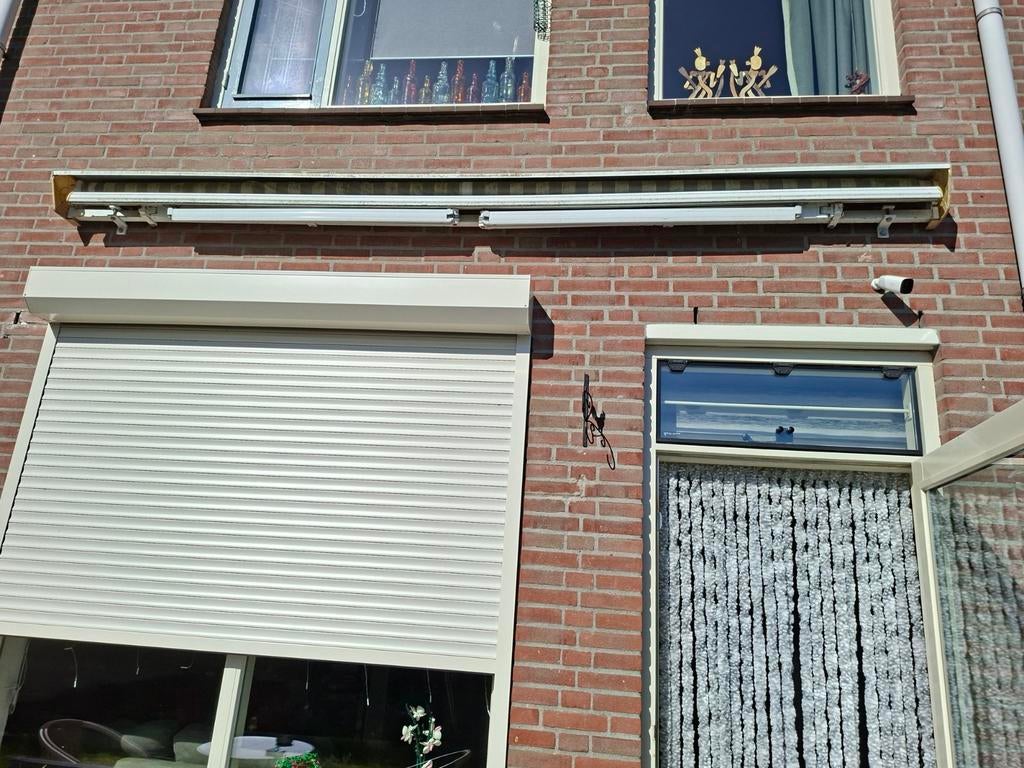 Gratis zonneluifel. Zelf demonteren, Ophalen, Gebruikt, 200 cm of meer, Wit