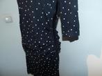 Marccain zwarte jurk witte hartjes print gesmockt zijkanten6, Kleding | Dames, Jurken, Verzenden, Zwart, Maat 42/44 (L), Zo goed als nieuw