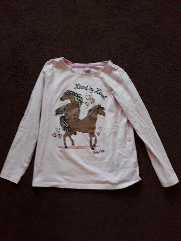 Zgan shirt met lange mouwen maat 128, Kinderen en Baby's, Kinderkleding | Maat 128, Meisje, Ophalen of Verzenden, Zo goed als nieuw