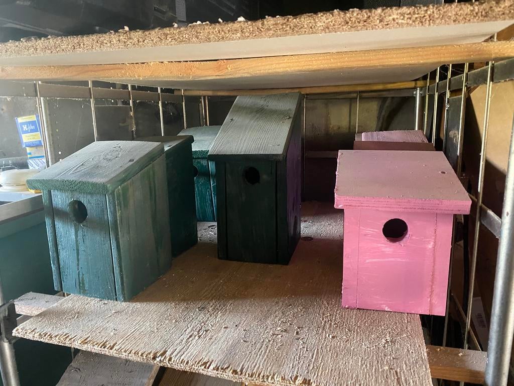 Vogelhuisjes nestkasjes broedblok opruiming, Dieren en Toebehoren, Vogels | Hokken en Kooien, Ophalen of Verzenden, Nieuw, Hout