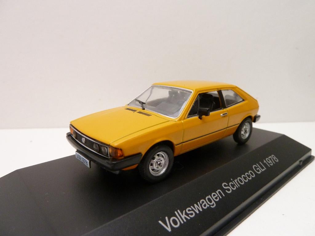 Volkswagen Scirocco  '' Hachette 1/43 '', Ophalen of Verzenden, Zo goed als nieuw, Auto, Overige merken