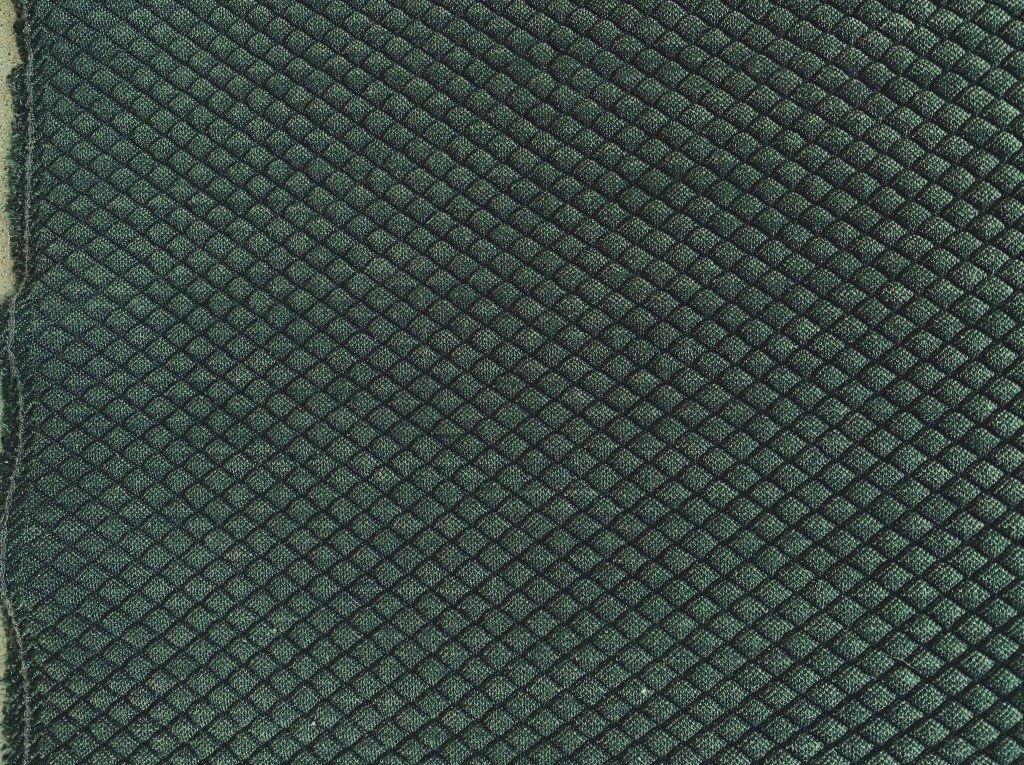 Kvadrat Febrik Mosaic 2 972; donkergroen; restant meubelstof, Wol, 120 cm of meer, Nieuw, Ophalen of Verzenden