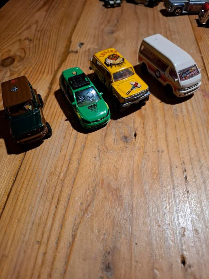 Majorette set van 4: incl. vintage Jeep Cherokee 1990, Hobby en Vrije tijd, Modelbouw | Auto's en Voertuigen, Ophalen of Verzenden