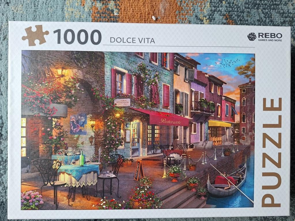 Rebo puzzel.  Dolce Vita. 1000 stukjes., Ophalen of Verzenden, 500 t/m 1500 stukjes, Zo goed als nieuw, Legpuzzel