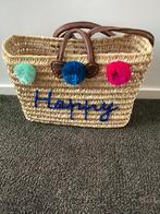 Ibiza rieten strandtas met leren hengsel nieuw, Sieraden, Tassen en Uiterlijk, Ophalen of Verzenden, Nieuw, Overige kleuren, Shopper