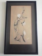 w mulder vos schilderij langwerpig met zwarte lijst, Ophalen