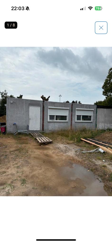 Woonunit 6 x 12, Doe-het-zelf en Verbouw, Bouwketen en Schaftketen, Ophalen of Verzenden, Zo goed als nieuw