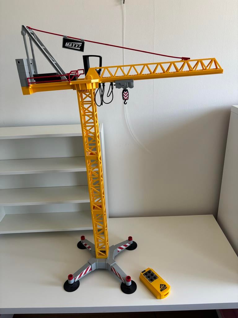 Playmobil Kraan 70441 op afstand bestuurbaar, Kinderen en Baby's, Speelgoed | Playmobil, Ophalen, Zo goed als nieuw, Complete set