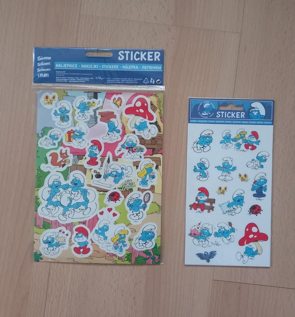 Smurfen Smurfs stickers stickervellen, Verzamelen, Smurfen, Ophalen, Nieuw, Verschillende Smurfen, Overige typen