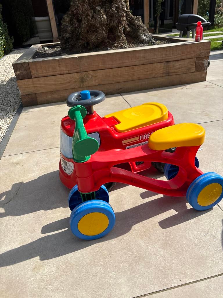 Loopvoertuig Brandweerwagen & Loopfiets Set, Ophalen, Gebruikt, Loopvoertuig