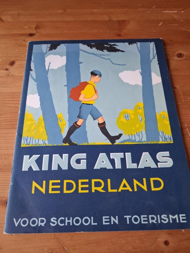 King atlas Nederland, Boeken, Atlassen en Landkaarten, Ophalen of Verzenden, 1800 tot 2000, Nederland, Landkaart