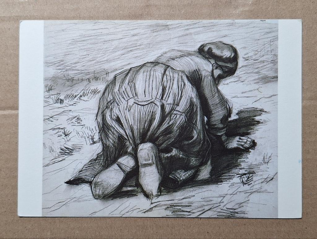 Vincent van Gogh - Knielende boerin, 1885., Verzamelen, Ophalen of Verzenden, 1980 tot heden, Ongelopen, Overige thema's