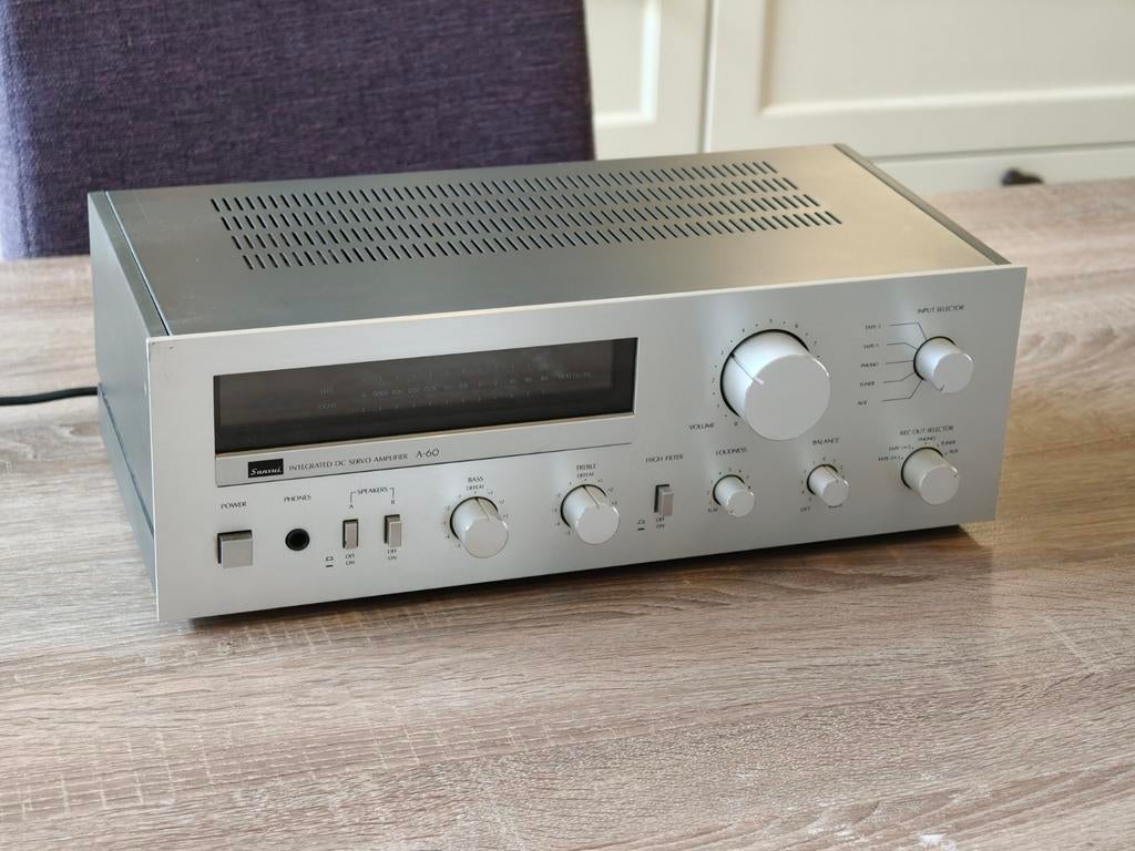 Sansui A60 versterker, Ophalen, Stereo, Minder dan 60 watt, Overige merken