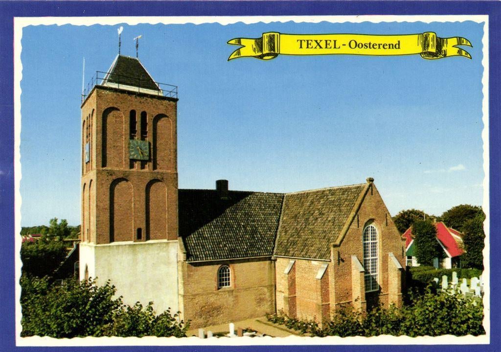 Texel - Oosterend - kerk - ongelopen, Verzamelen, Ansichtkaarten | Nederland, Ophalen of Verzenden, Voor 1920, Ongelopen, Waddeneilanden