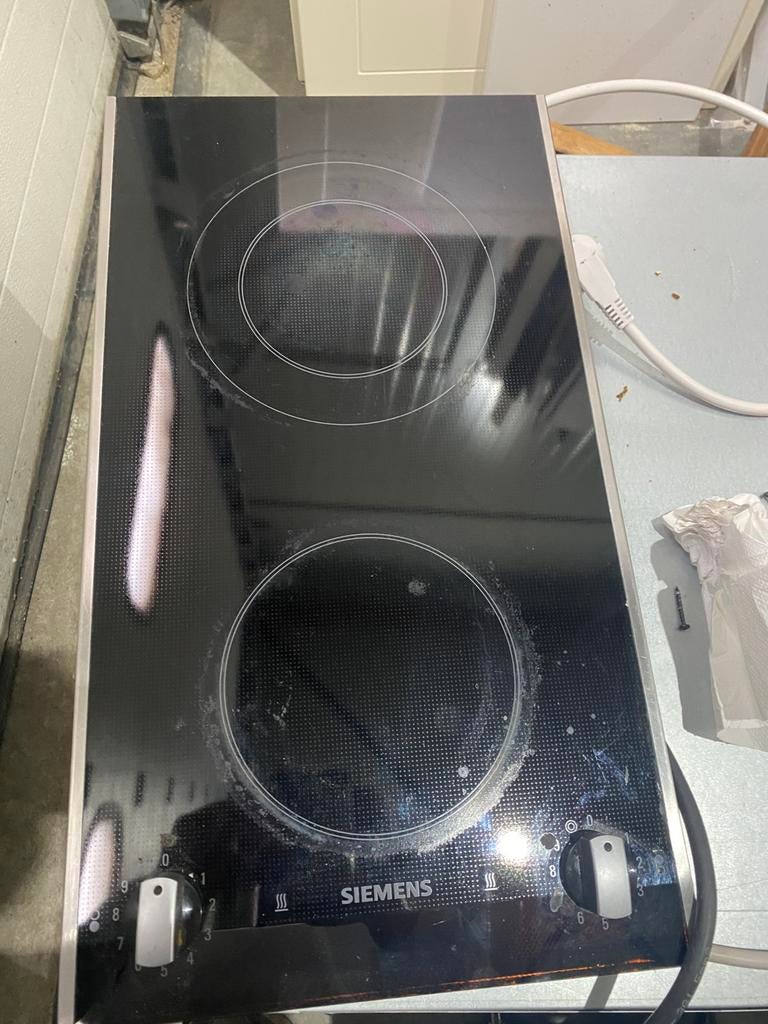 Siemens keramische duopit, Witgoed en Apparatuur, Kookplaten, Ophalen, Gebruikt, Keramisch, 3 kookzones of minder
