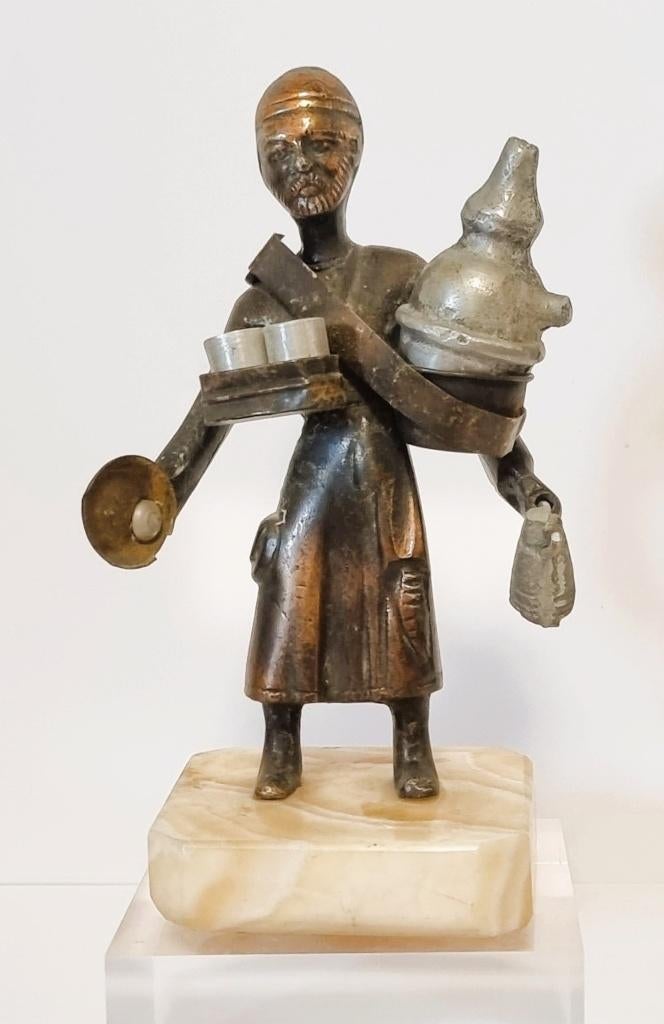 Brons Arabisch beeldje "De waterdrager", Verzamelen, Ophalen of Verzenden, Zo goed als nieuw