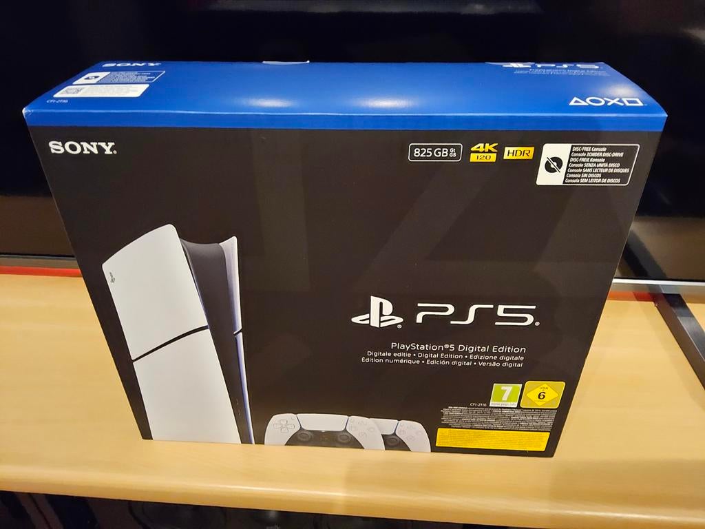 Nieuw in doos Sony Playstation 5 Slim Digital met bon., Ophalen of Verzenden, Nieuw