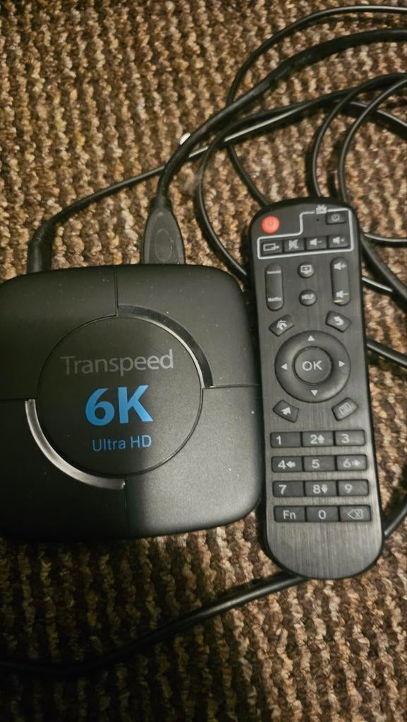 Transpeed 6K Ultra HD Android TV Box H616 4+32, Ophalen of Verzenden, Zo goed als nieuw, HDMI, Minder dan 500 GB