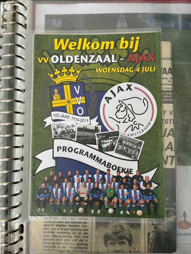 Ajax oefenprogrammaboekjes diverse seizoenen, Ophalen of Verzenden, Zo goed als nieuw, Ajax, Boek of Tijdschrift