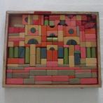 houten bouwdoos met gekleurde steentjes, Ophalen of Verzenden, Gebruikt, Overige typen