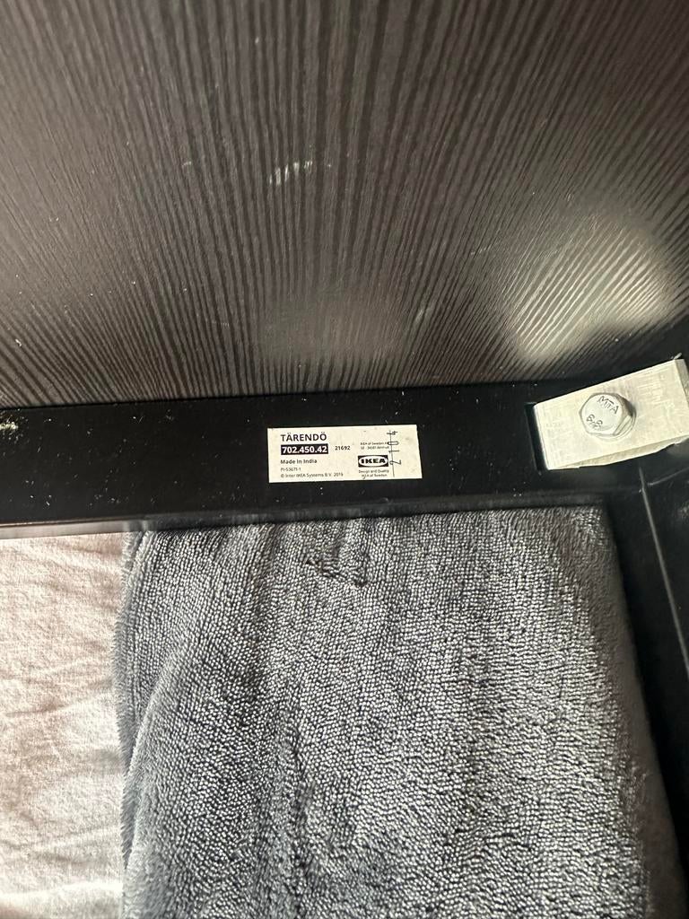 IKEA TARENDÖ tafel - Zwart, 110x67 cm, Gebruikt, 100 tot 150 cm, Tot twee personen, Rechthoekig