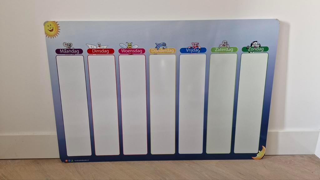 Weekplanner met magneten, Kinderen en Baby's, Ophalen, Metaal of IJzer, Minder dan 100 cm, Klemhekje