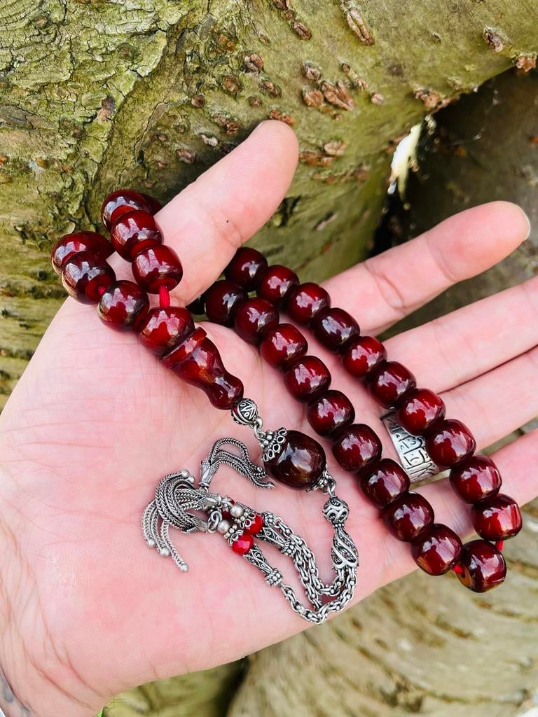 Ottomaanse Sıkma Tesbih - Uniek en Harel, Hobby en Vrije tijd, Kralen en Sieraden maken, Ophalen of Verzenden, Gebruikt, Kraal