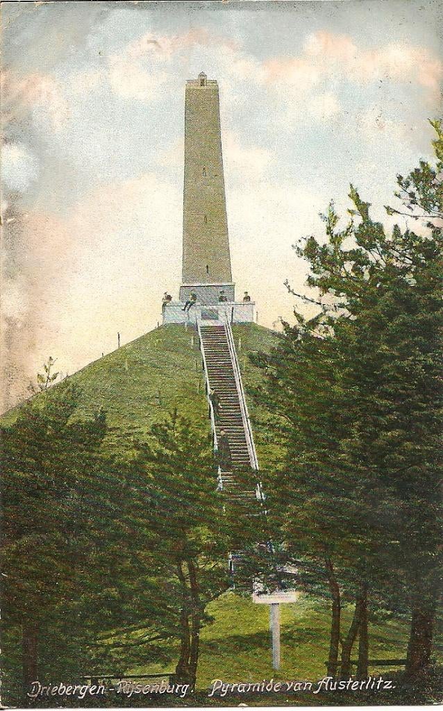 Driebergen Rijsenburg Pyramide van Austerlitz., Ophalen of Verzenden, Voor 1920, Gelopen, Utrecht