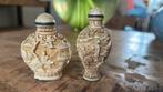 2 antieke parfum flesjes hars japan, Ophalen
