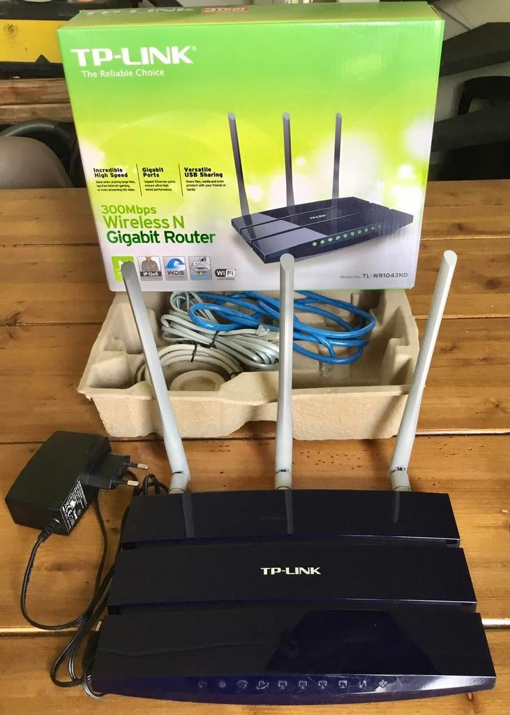 TP-LINK TL-WR1043ND DRAADLOZE ROUTER, Ophalen of Verzenden, Zo goed als nieuw, Router
