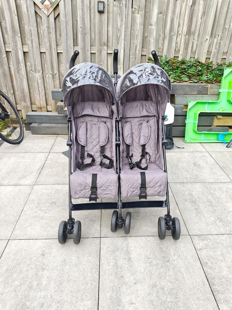 Tweeling buggy, Kinderen en Baby's, Buggy's, Ophalen, Zo goed als nieuw, Zonnekap