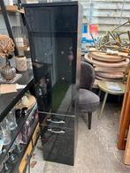 RIO hoogglans zwart Badkamermeubel / badkamerkast met glas, Ophalen of Verzenden, Zo goed als nieuw, Overige typen