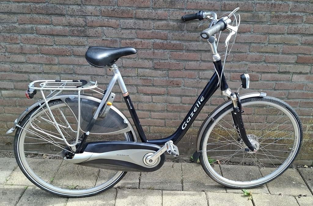 Gazelle damesfiets, Fietsen en Brommers, Fietsen | Dames | Damesfietsen, Ophalen, Versnellingen, 56 cm of meer, Zo goed als nieuw