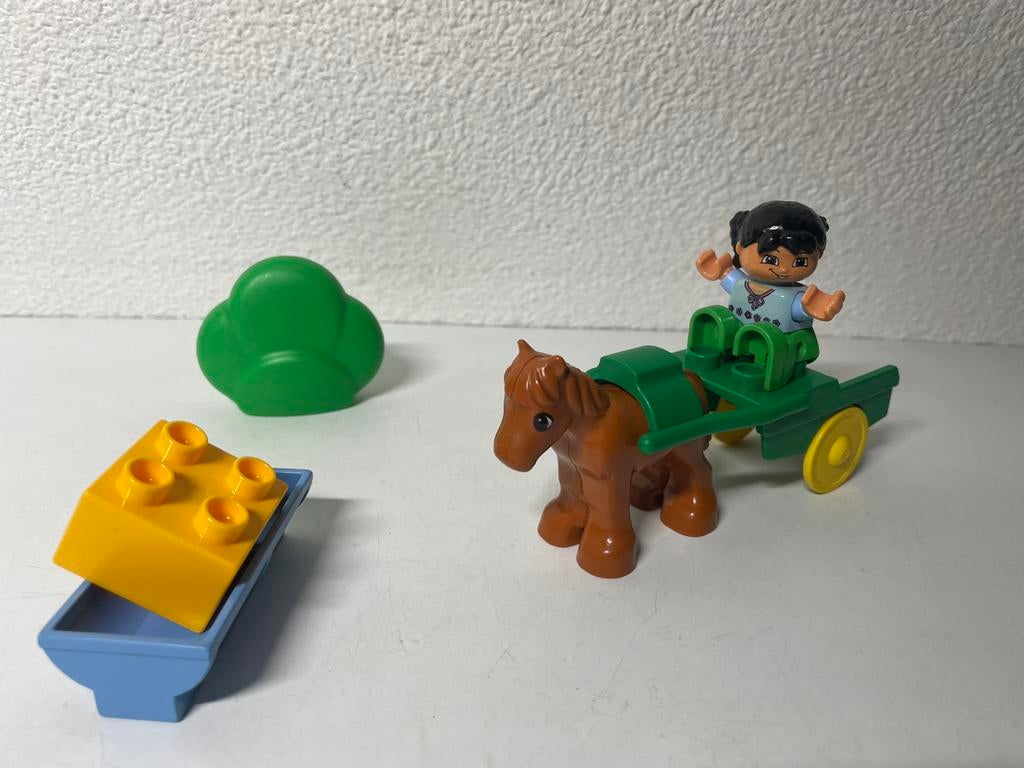 Duplo Paard en Wagen, Ophalen of Verzenden, Gebruikt, Complete set, Duplo