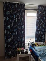 Gordijnen kinderkamer, thema ruimtevaart, kleur zwart, Ophalen, 200 cm of meer, Zwart, Zo goed als nieuw