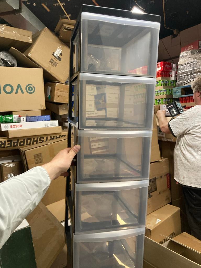 Iris kunststof ladekast, 5 laden of meer, 100 tot 150 cm, Nieuw, Ophalen of Verzenden