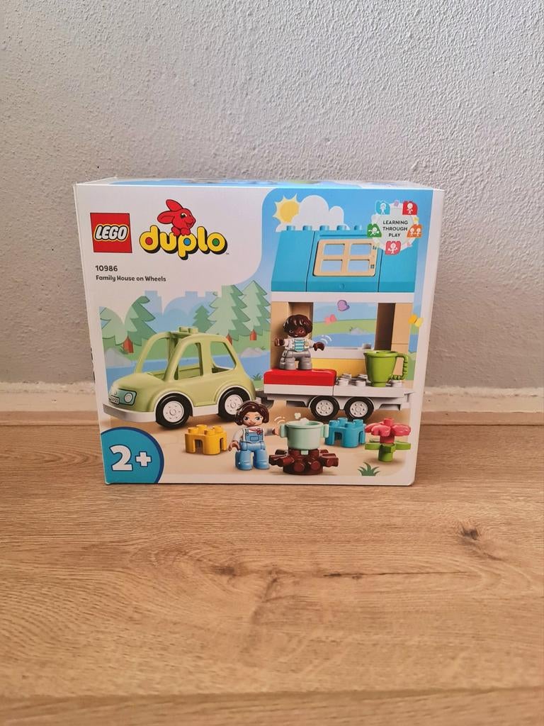 LEGO Duplo Stad Familiehuis op wielen - 10986, Ophalen of Verzenden, Zo goed als nieuw, Complete set, Duplo