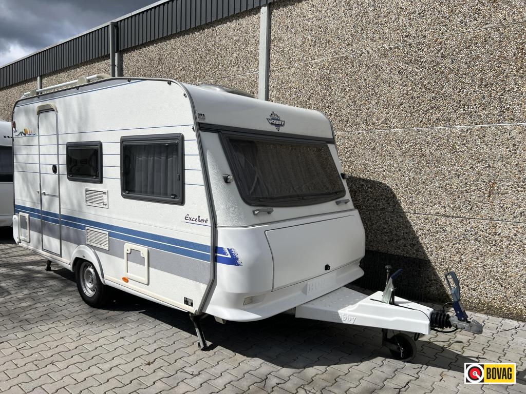 Hobby Excellent Easy 400 SF, Caravans en Kamperen, Caravans, Bedrijf, tot en met 4, 750 - 1000 kg, Treinzit, Hobby, Dwarsbed, Overige typen