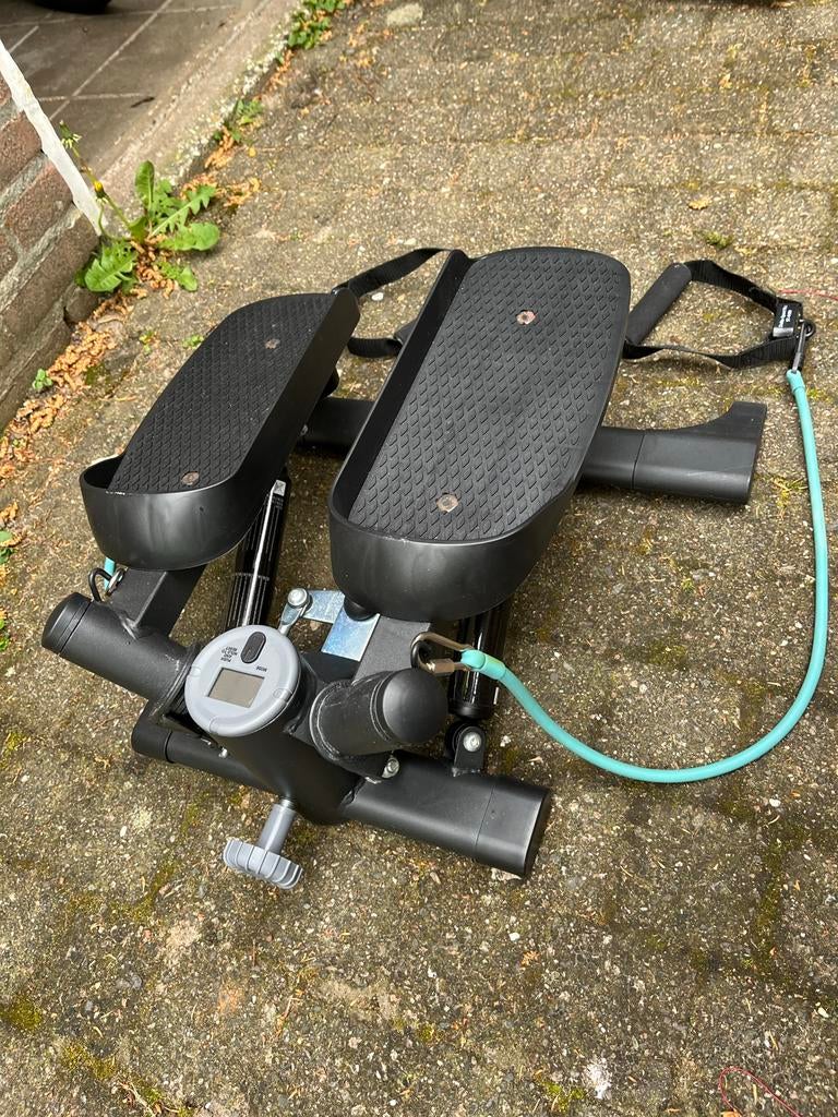 Fitness stepper met weerstandsbanden, Sport en Fitness, Ophalen, Gebruikt, Stepapparaat, Metaal