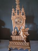 Prachtige Gotische Bronzen Pendule - Vroeg 19e Eeuw, Ophalen of Verzenden